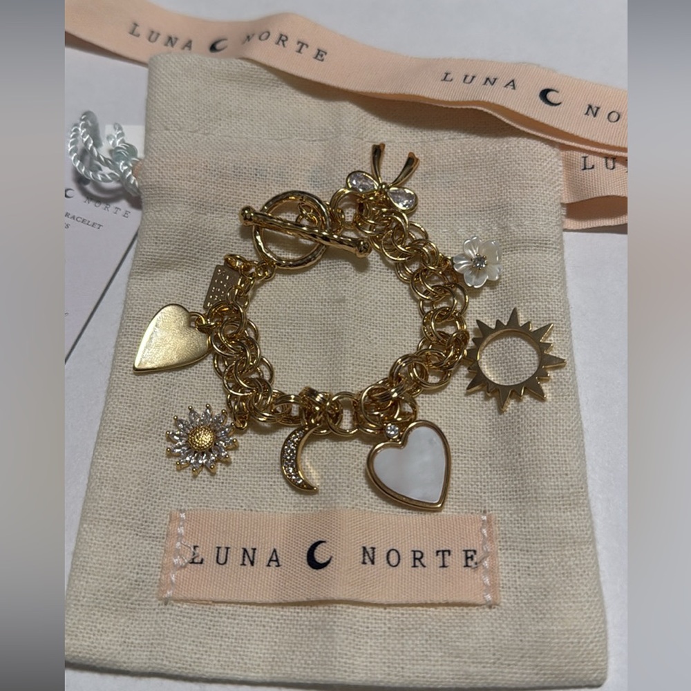 Luna Norte Gold-Tone Bracelet: Brand New